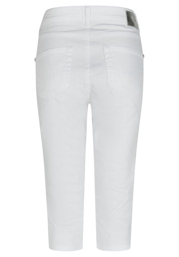Rabe White Slim Leg Crop Jeans – 5 Pocket Design