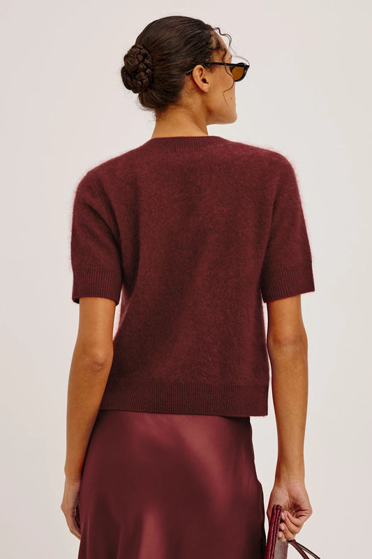 Rails Crimson Soft Brushed Wool Round Neck Cardigan