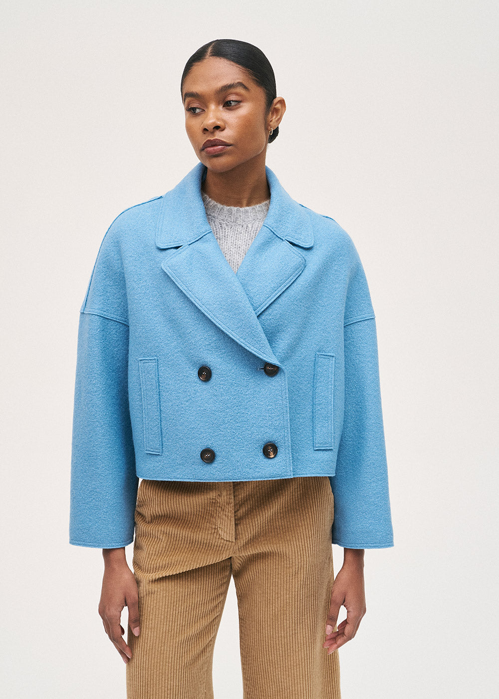 Rosso 35 boiled wool jacket S7173a - Jane Young