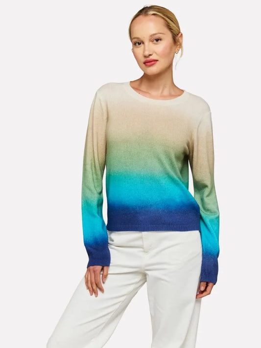 Brodie blue bali print sweater SS25B134