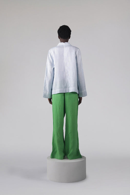 Elemente Clemente Naipun Glacier Linen Jacket – Loose Fit, Shirt Collar 311123