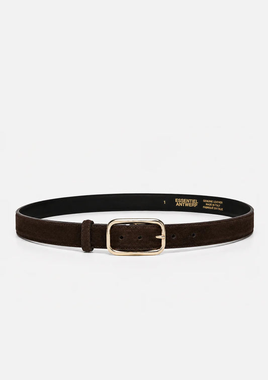 Essentiel Antwerp Brown Leather Belt