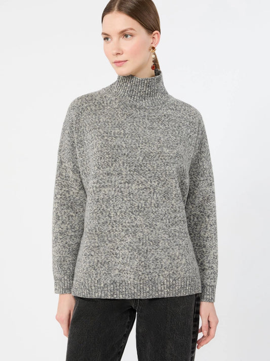 Max Mara Weekend Grey Wool Knit Turtleneck Sweater