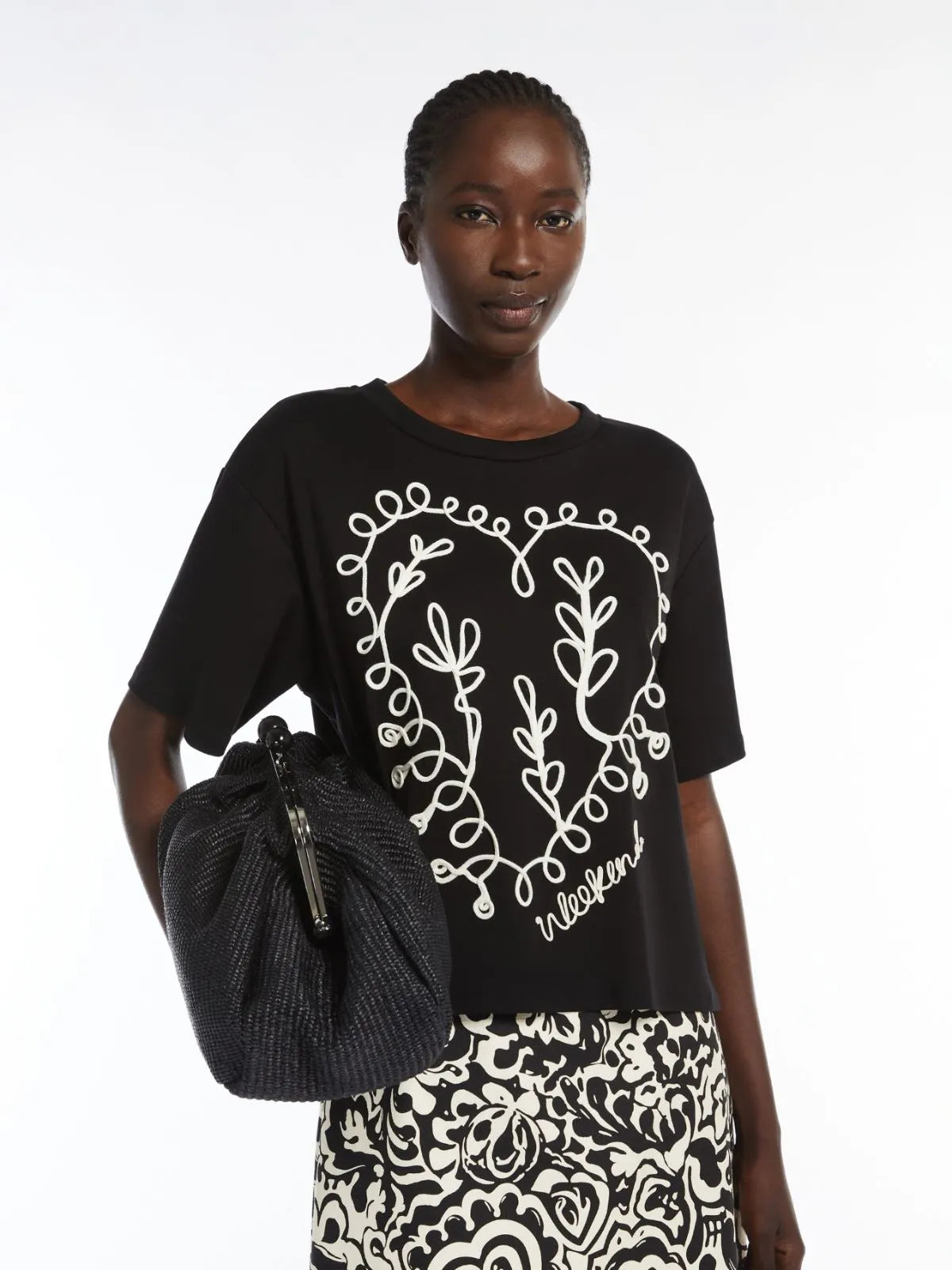 Max Mara Weekend embroidered t-shirt Lecco - Jane Young