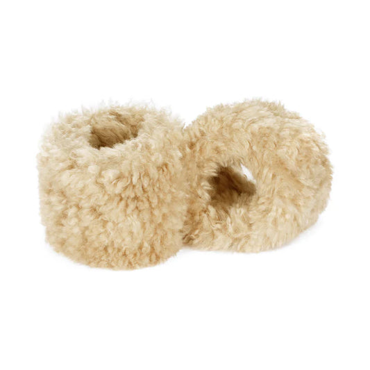 Helen Moore Cream Double-Sided Faux Fur Wrist Warmer