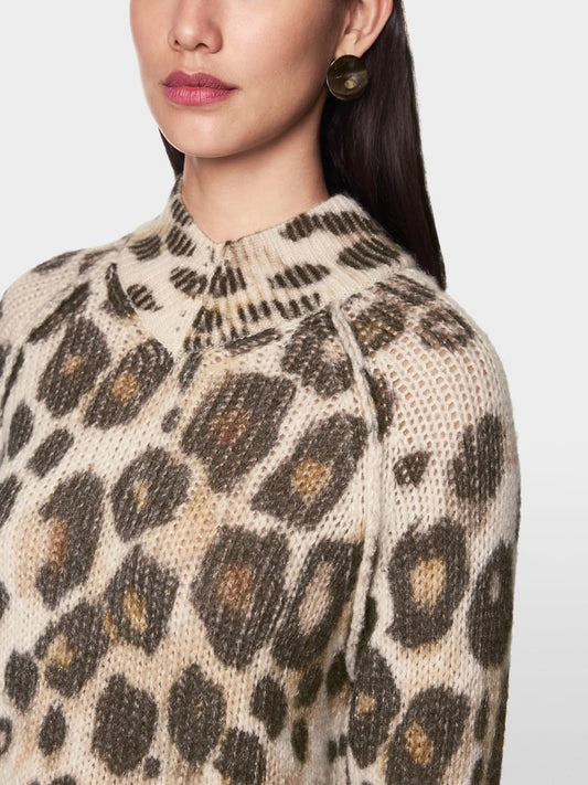 Marc Cain leopard print sweater Zc41.18 m33