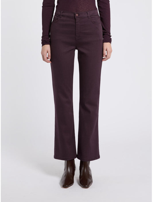 Marella Blackberry Flared Fit 7/8 Length Trousers