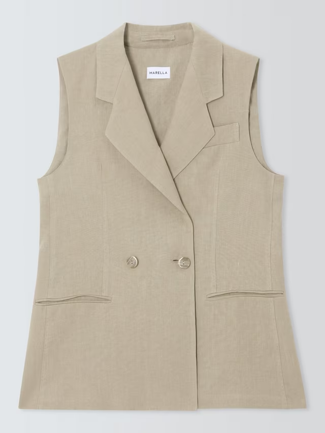 Marella linen waistcoat Dramma