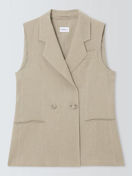 Marella linen waistcoat Dramma