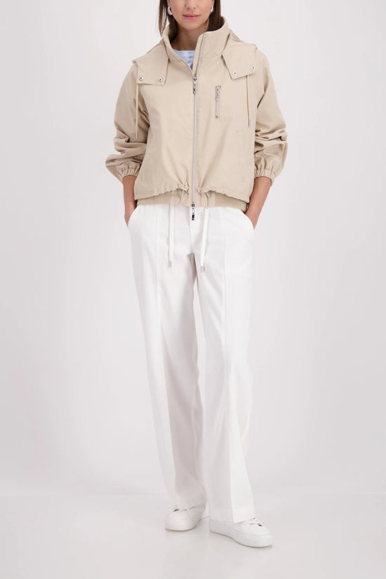 Monari Sand Oversized Jacket with Hood 410365