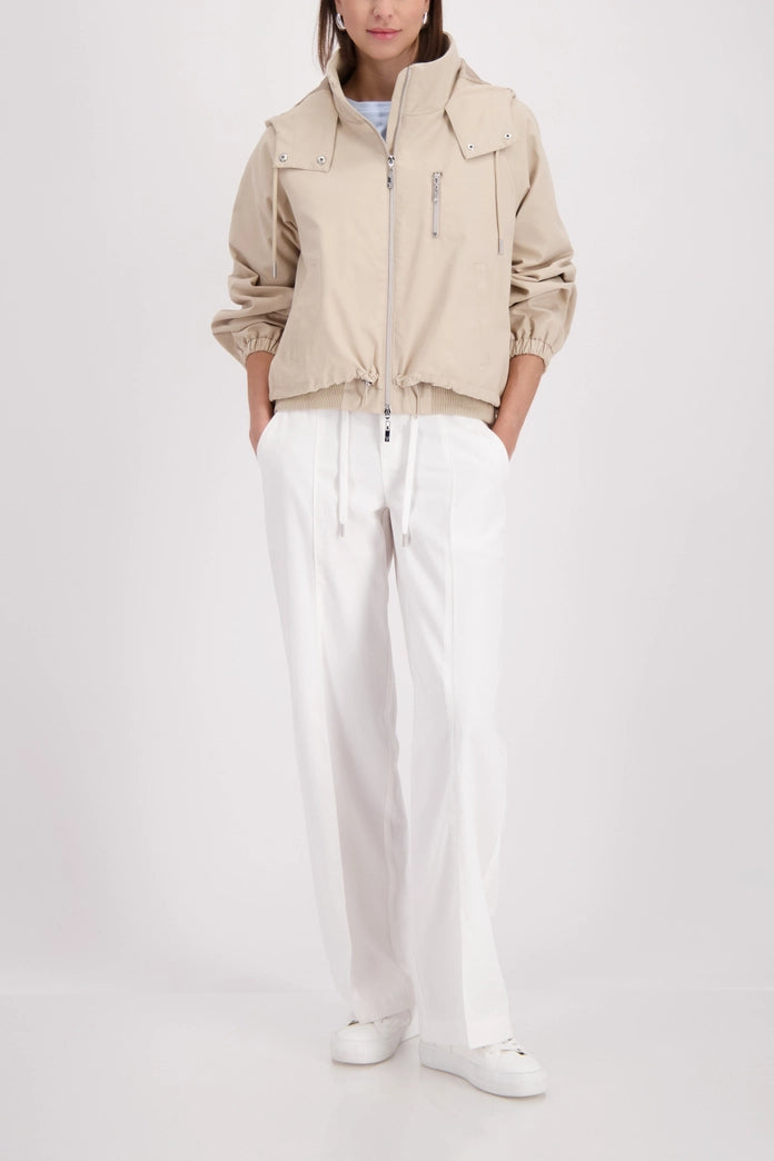 Monari Sand Oversized Jacket with Hood 410365