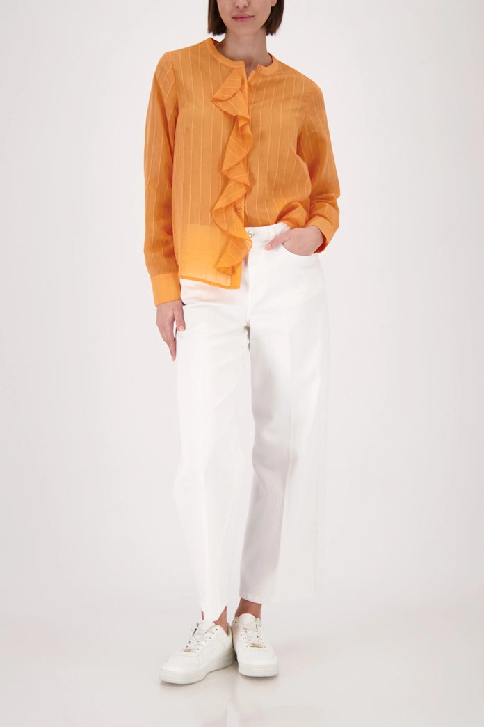 Monari Off-White Wide Leg Palazzo Jeans 410335