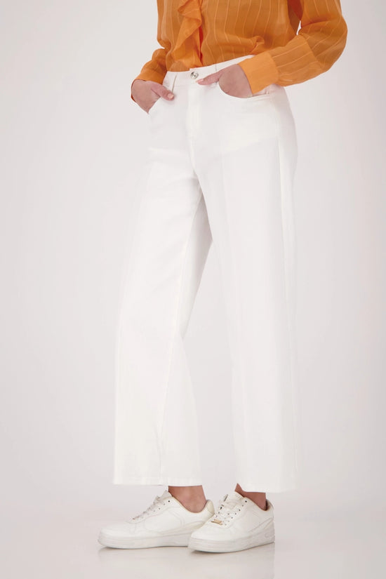 Monari Off-White Wide Leg Palazzo Jeans 410335