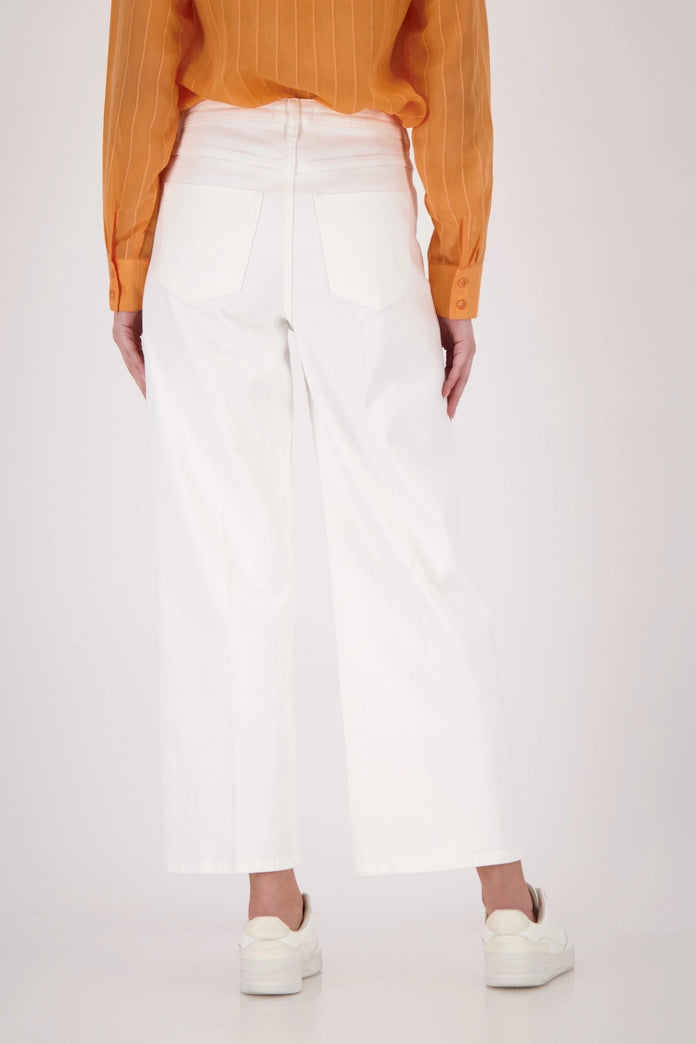 Monari Off-White Wide Leg Palazzo Jeans 410335