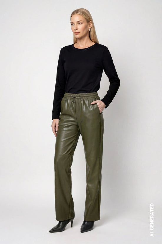 Monari Black Long Sleeve T-Shirt with Rhinestone Details