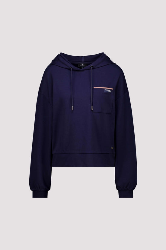 Monari Dark Blue Sweatshirt with Mini Patch