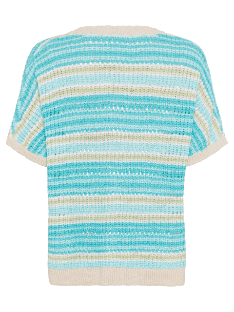 Olsen short sleeve stripe sweater 11004600