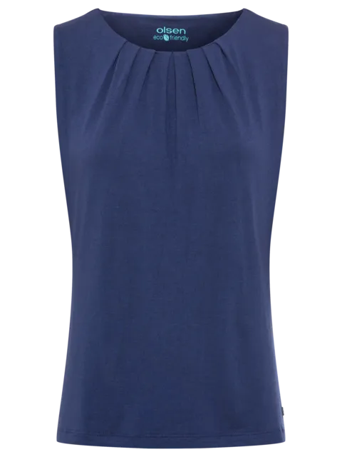 Olsen gathered neck t-shirt 11105050