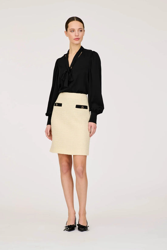 Weill straight tweed skirt