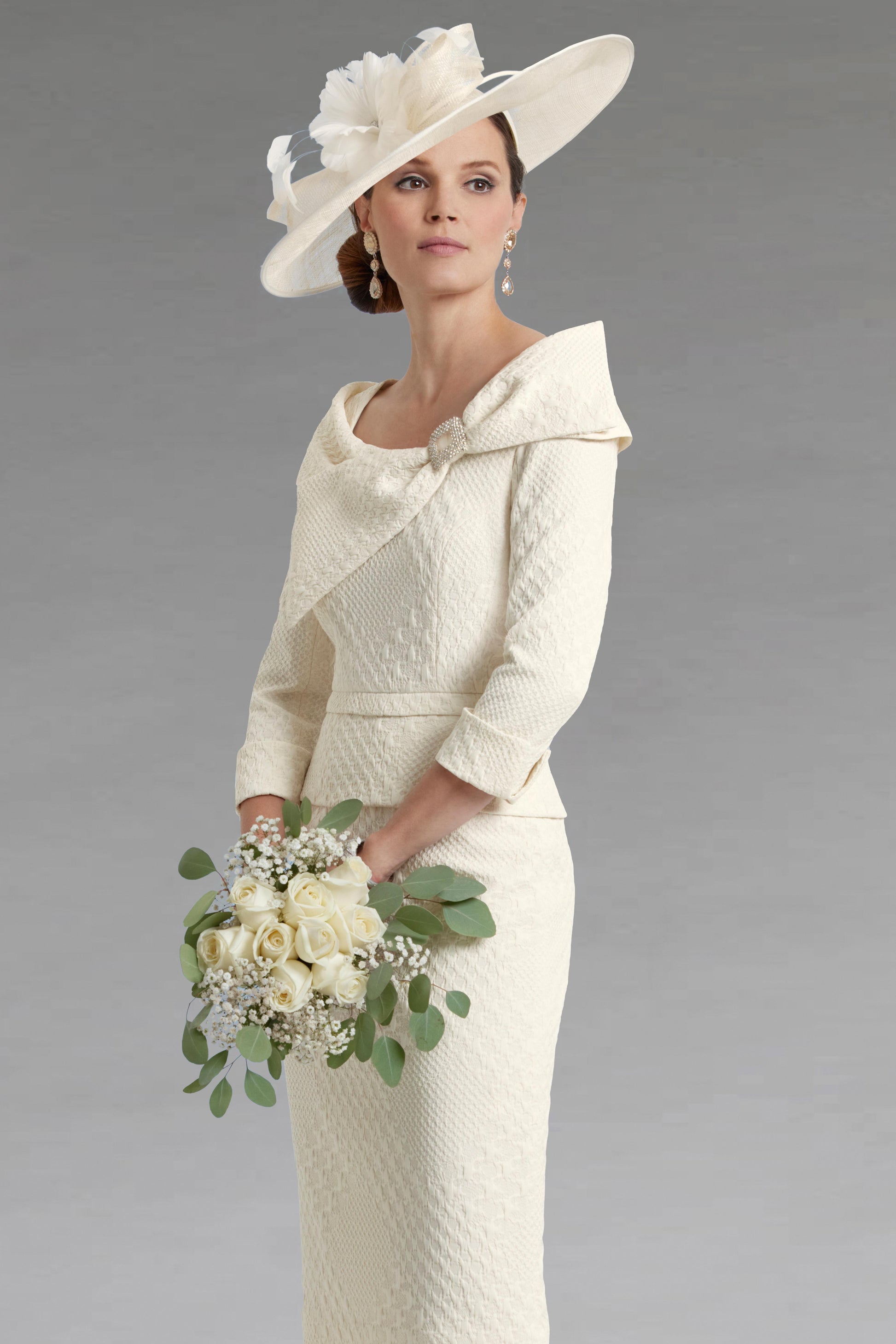 Condici Alabaster Cloqué Dres