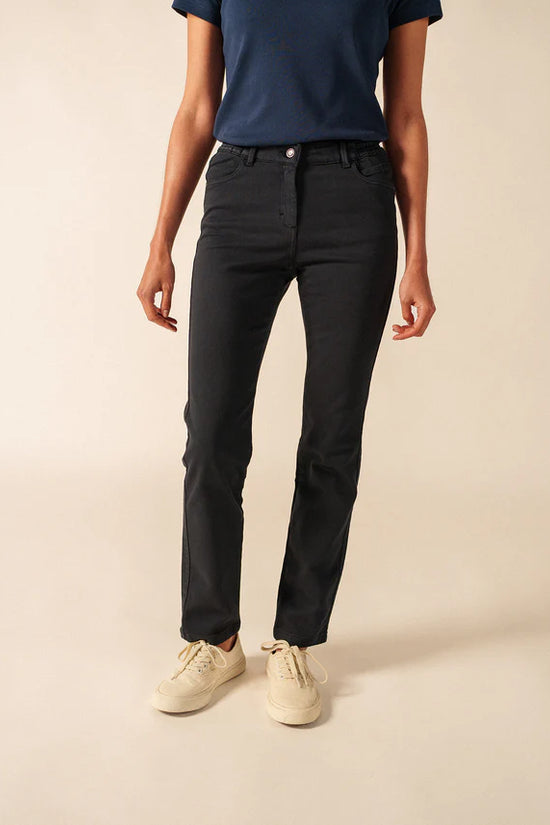 Saint James Navy Slim Leg 5 Pocket Stretch Jeans