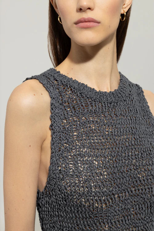 Luisa Cerano bouclé knitted top 118631