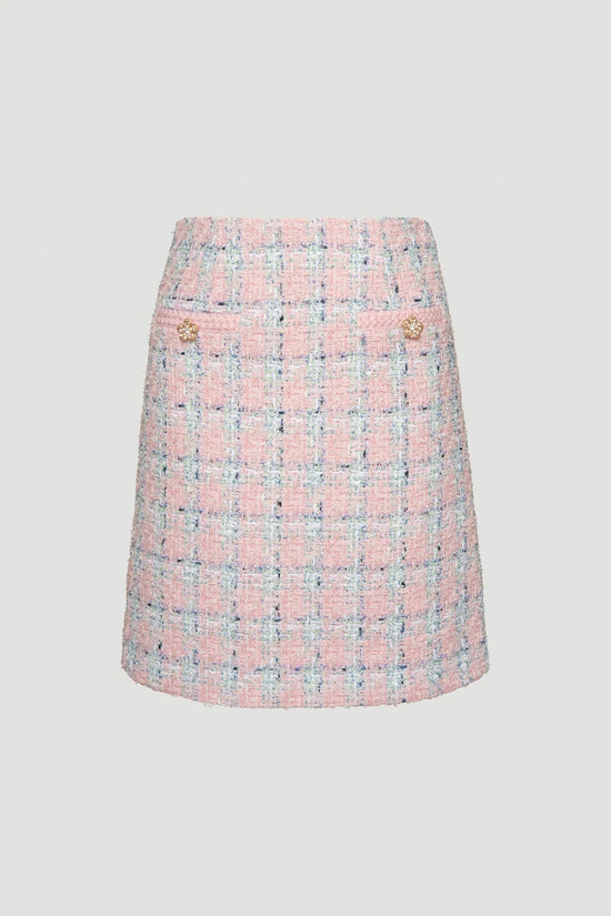 Weill checked tweed skirt