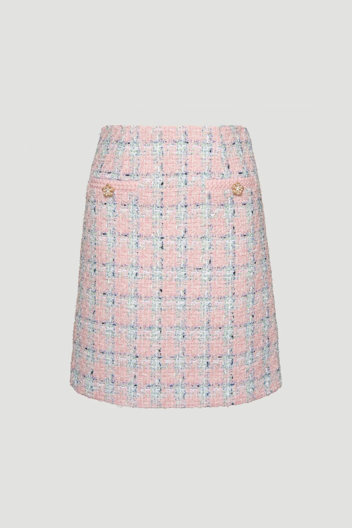 Weill checked tweed skirt