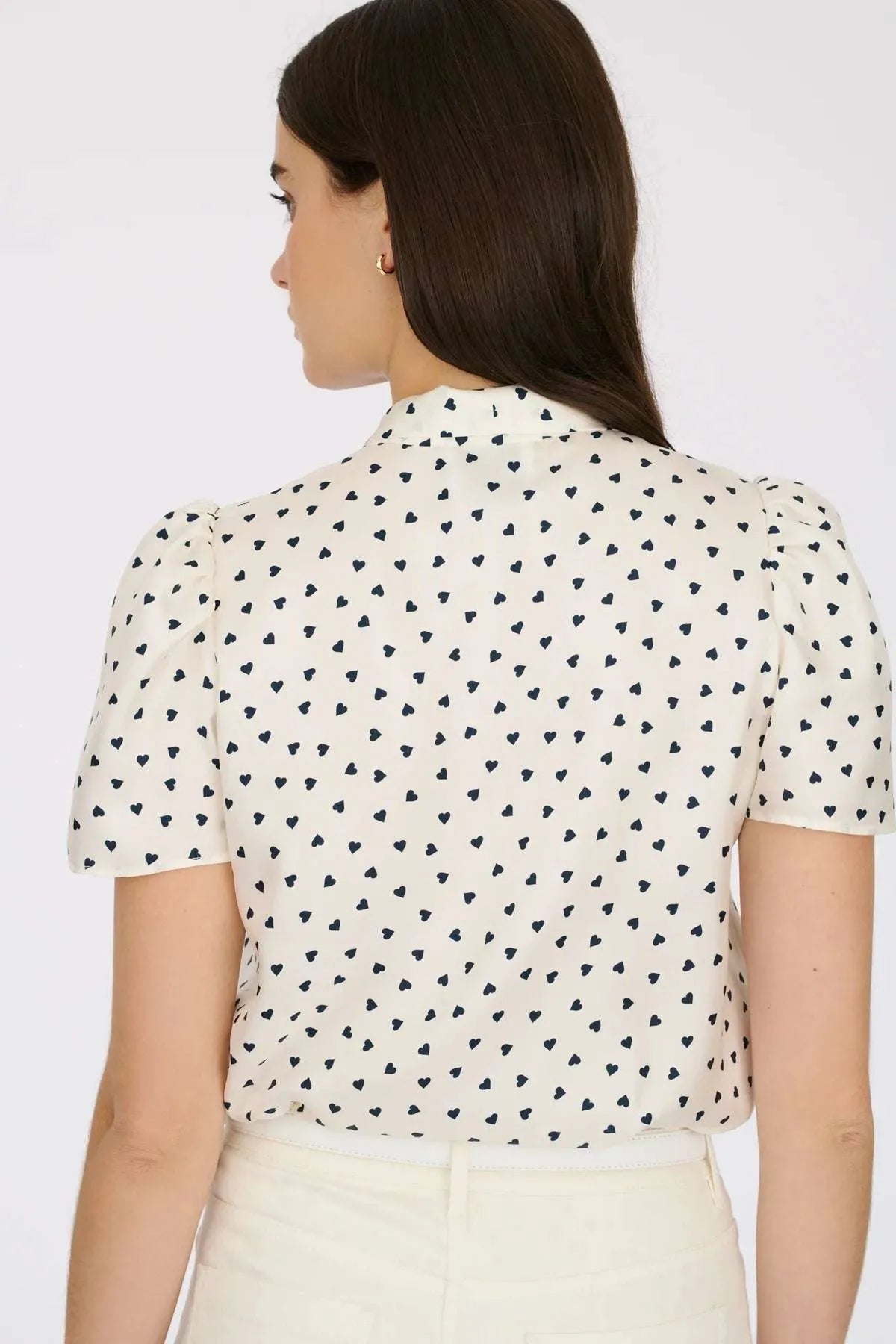Weill heart print blouse 127005
