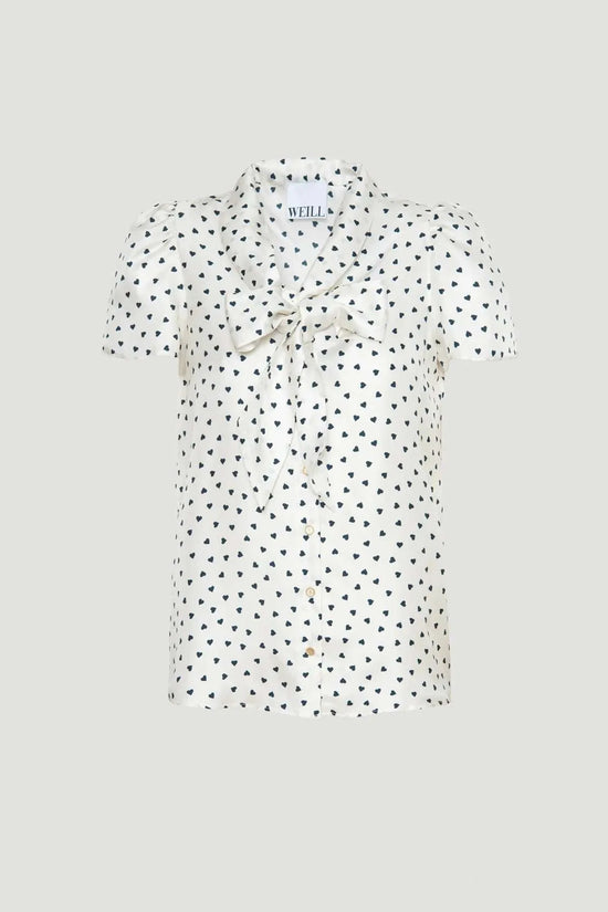 Weill heart print blouse 127005