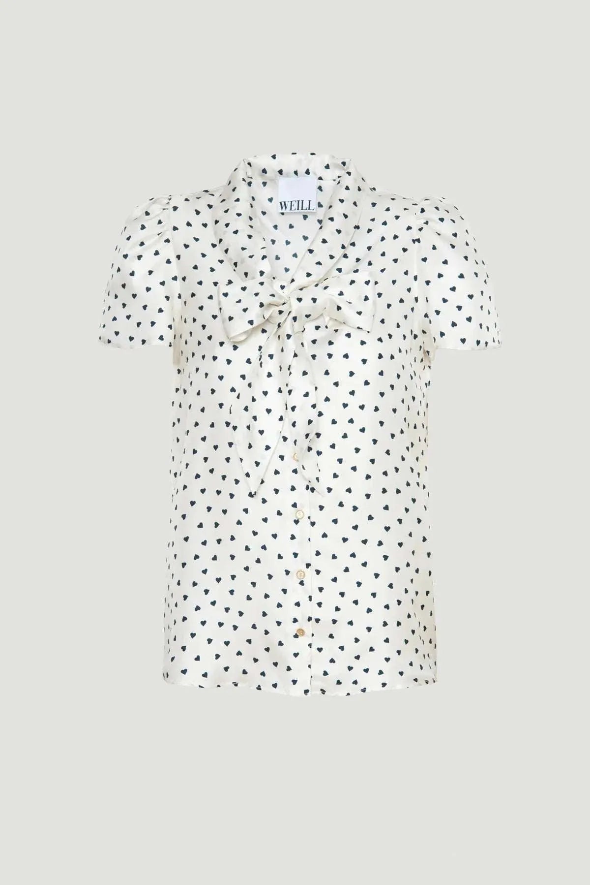 Weill heart print blouse 127005