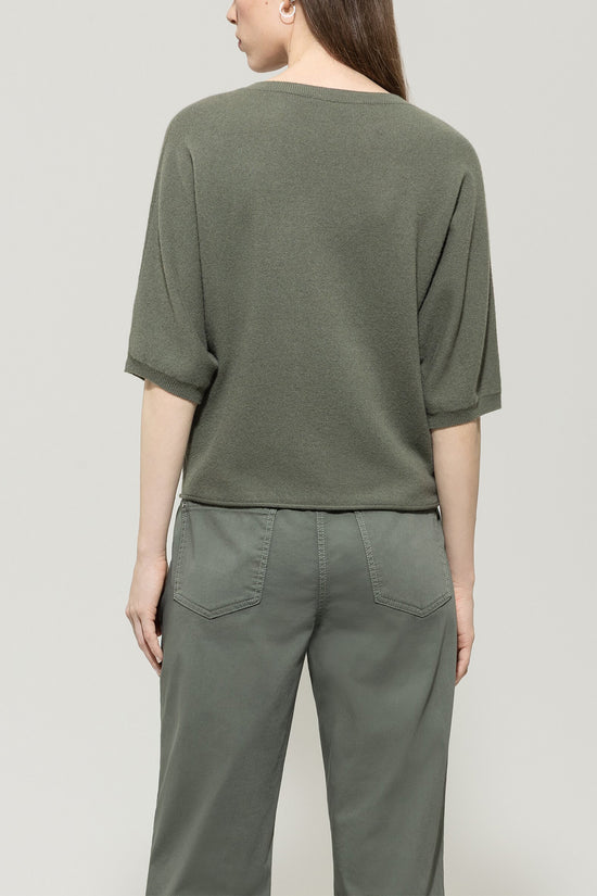 Luisa Cerano cashmere blend sweater khaki 128666