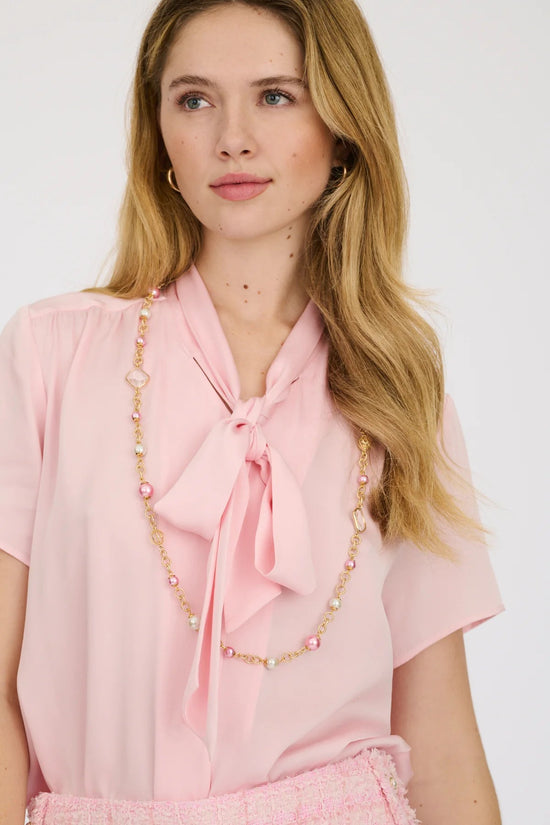 Weill long pink necklace 129106