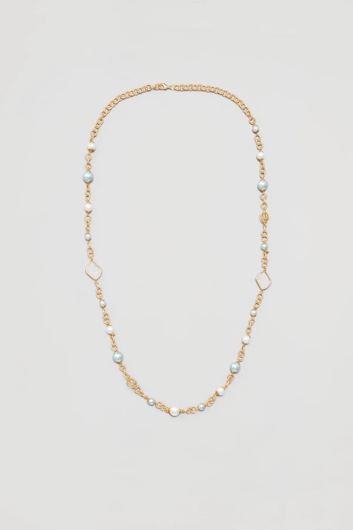 Weill long blue bead necklace 129106