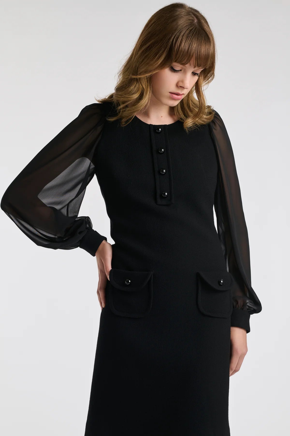 Weill wool crêpe dress 135008