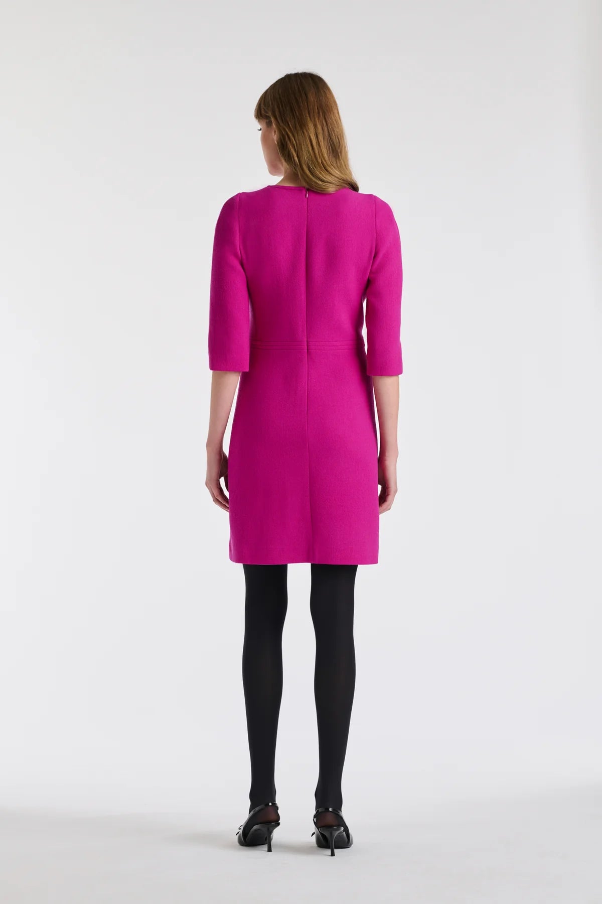 Weill top-stitched wool crêpe dress 135011