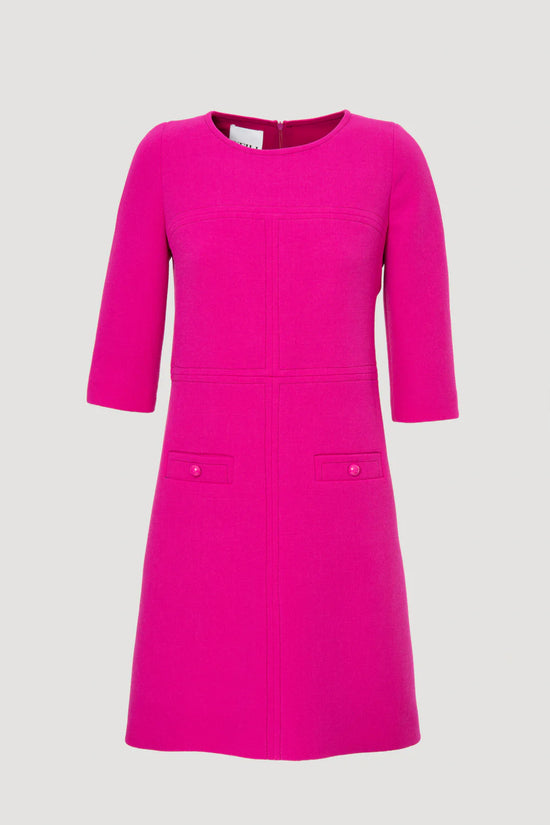 Weill top-stitched wool crêpe dress 135011