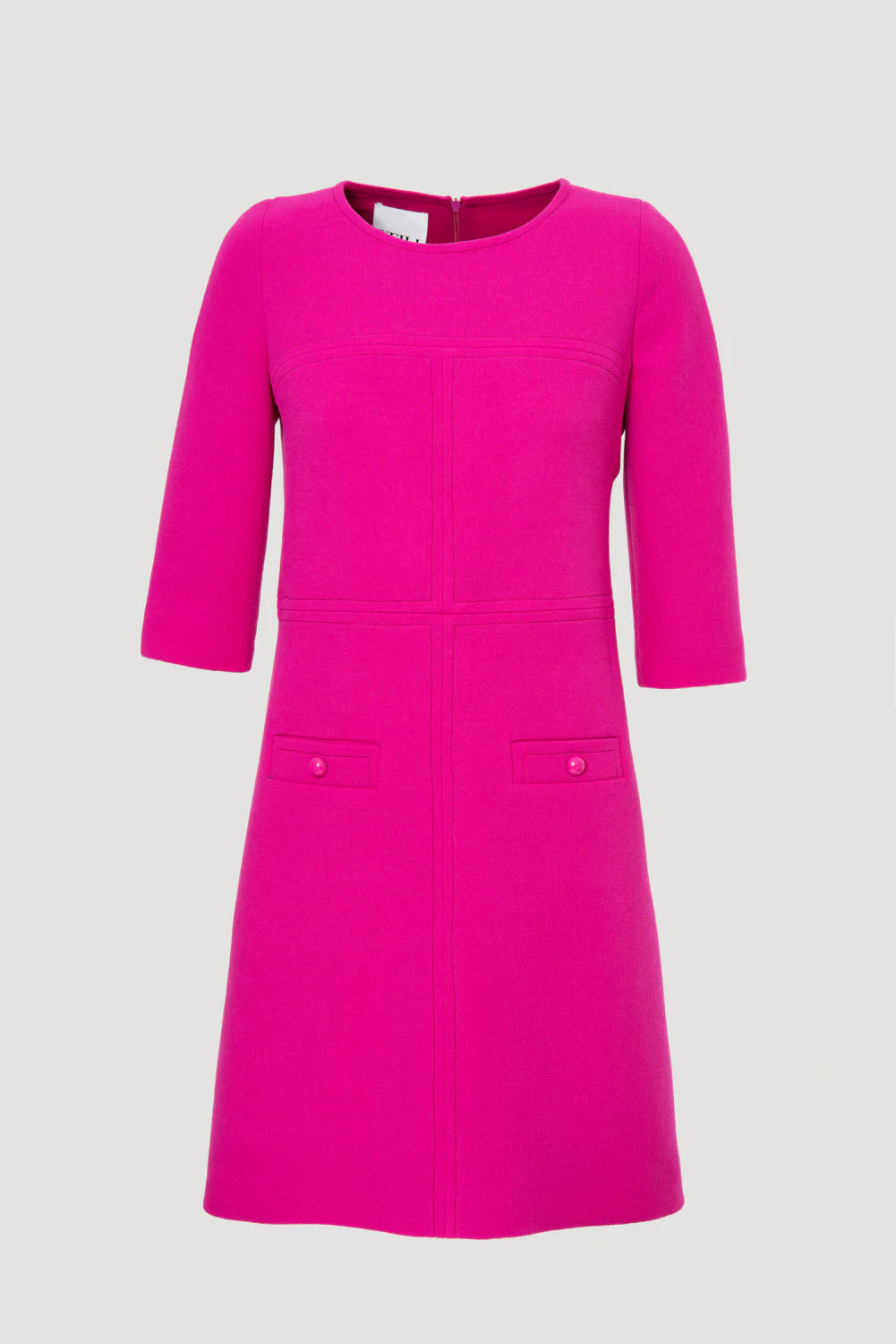 Weill top-stitched wool crêpe dress 135011