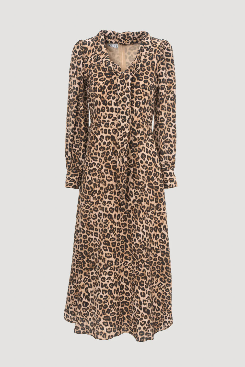 Weill long leopard print dress 135110