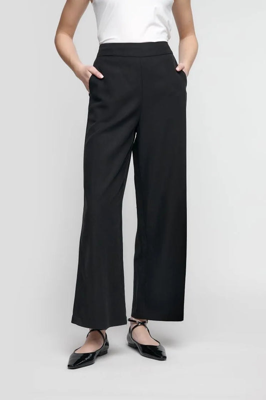 Uchuu black wide leg trousers