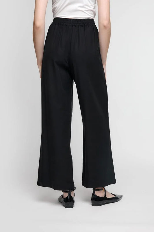 Uchuu black wide leg trousers