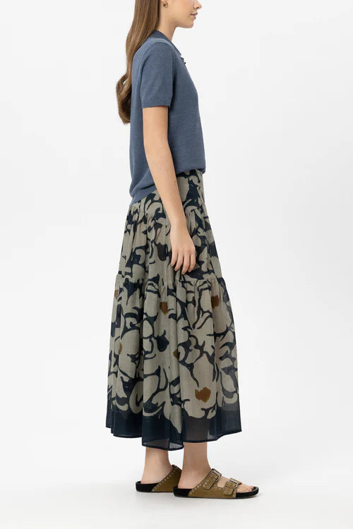 Luisa Cerano Tinted Blue Short Sleeve Polo Top