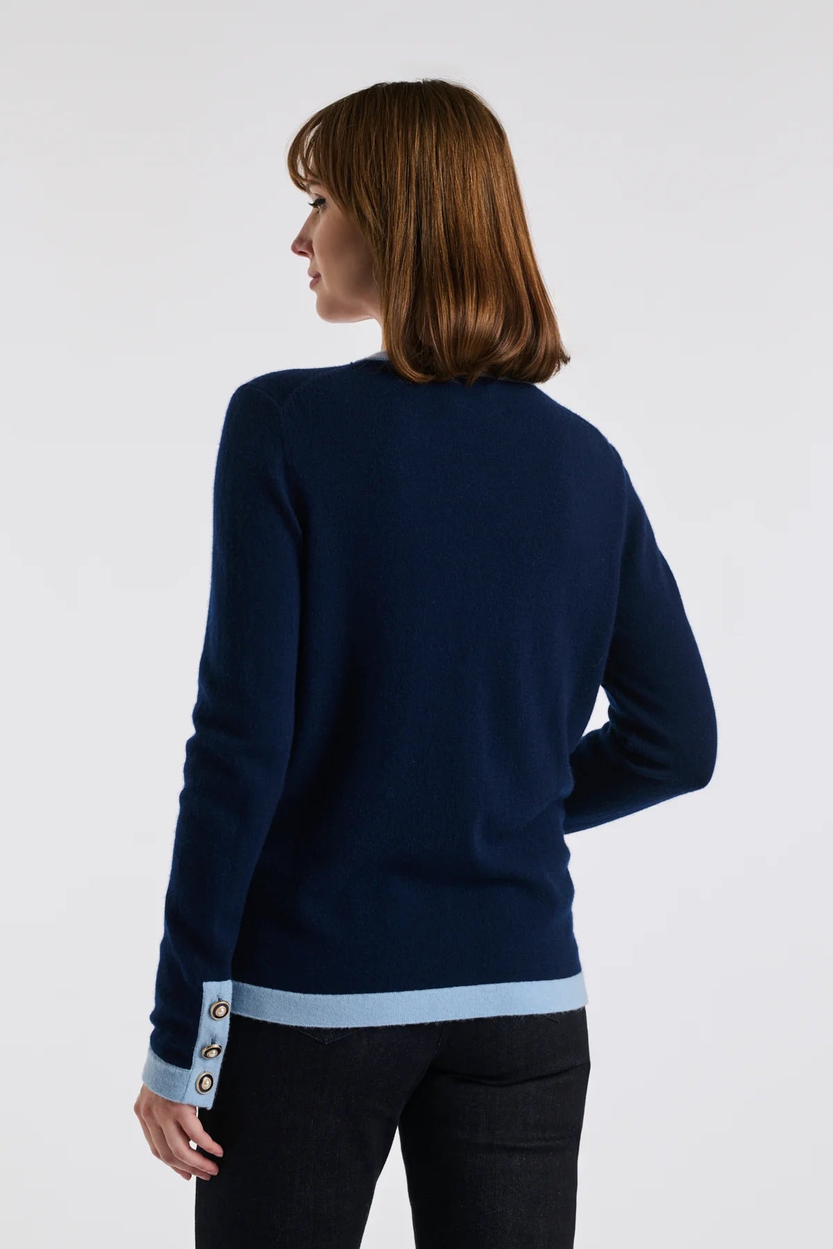 Weill two tone v neck cardigan 139019