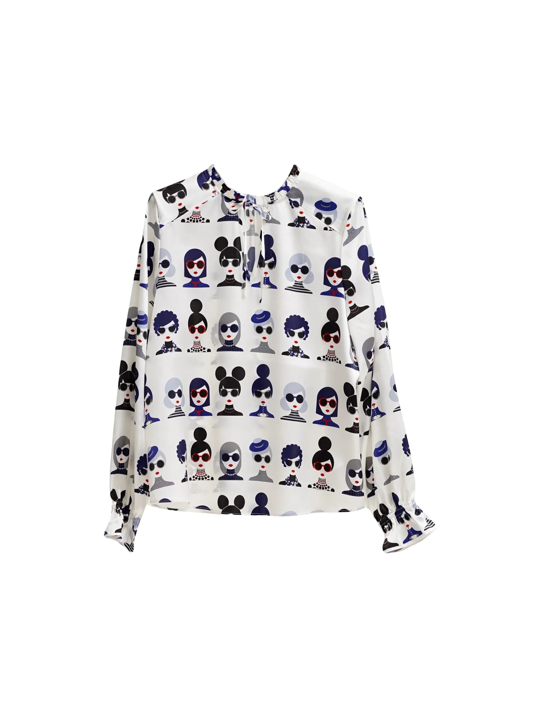 Herzen's Angelegenheit lady print blouse 6153