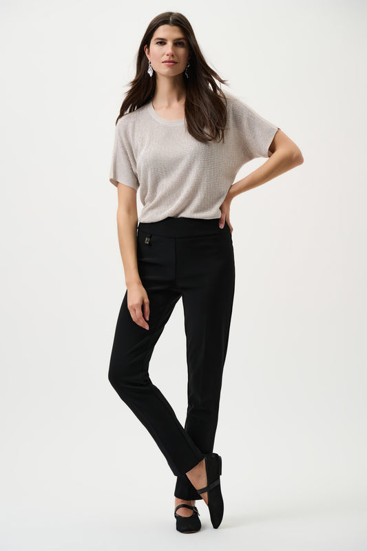 Joseph Ribkoff Black Classic Tailored Slim Trousers