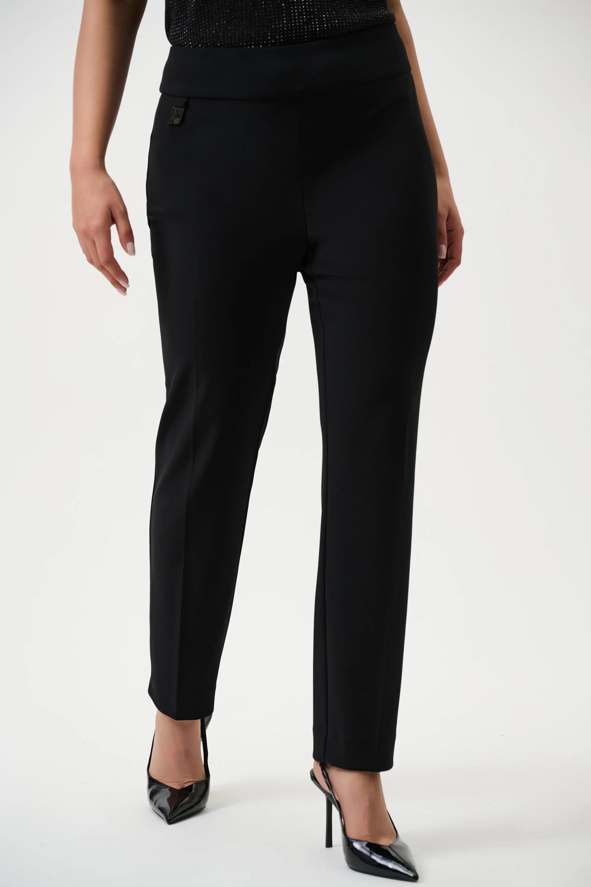 Joseph Ribkoff Black Classic Tailored Slim Trousers