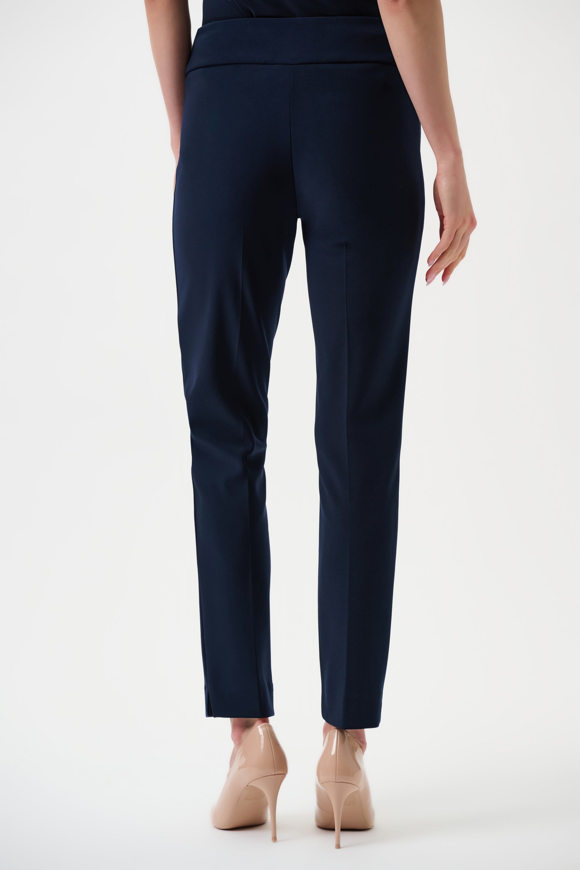 Joseph Ribkoff Navy Blue Classic Tailored Slim Trousers