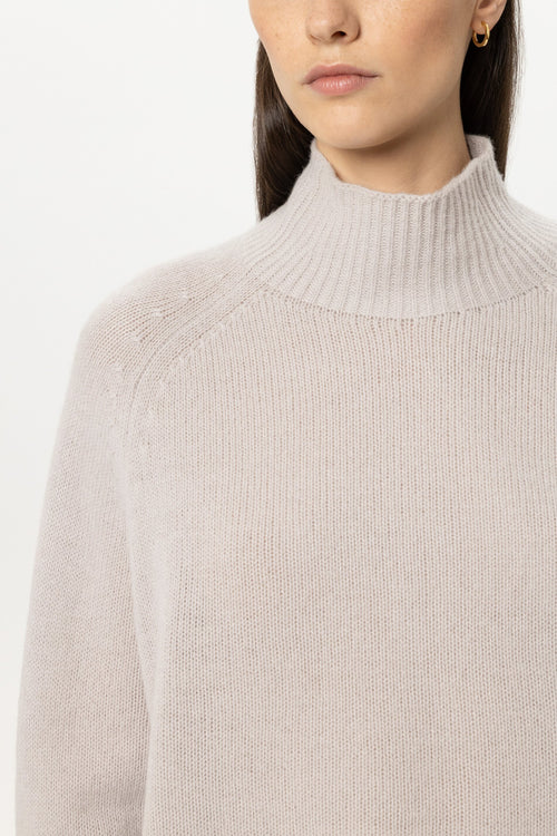 Luisa Cerano Pearl Cashmere Blend Turtle Neck Sweater