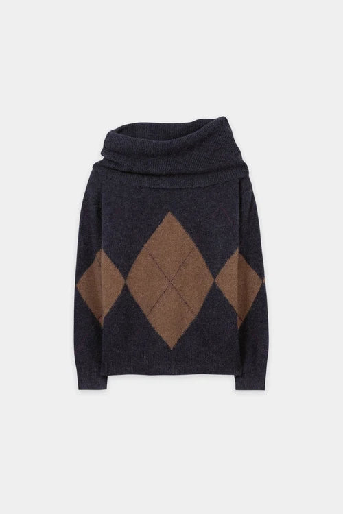 Luisa Cerano Multi Shawl-Neck Sweater