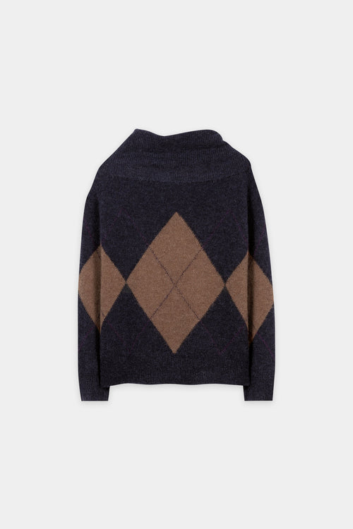 Luisa Cerano Multi Shawl-Neck Sweater